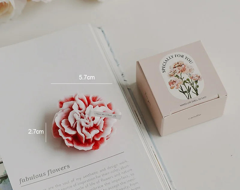 Bougies Artisanales en Forme de Fleurs – Élégance et Nature