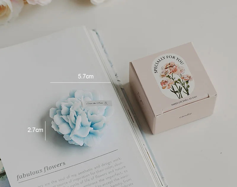 Bougies Artisanales en Forme de Fleurs – Élégance et Nature