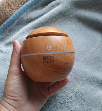 Mini humidificateur en bois clair